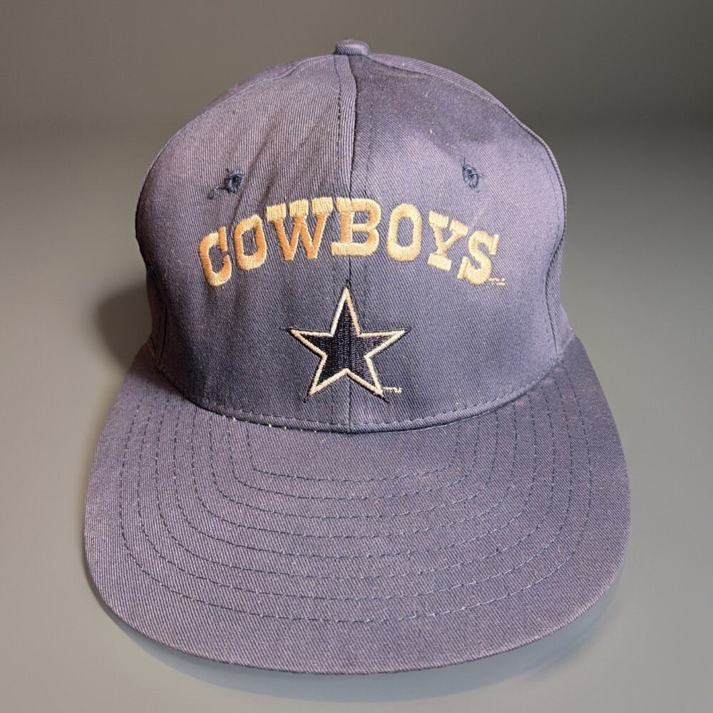 vintage 90s dallas cowboys snapback hat AJD Spellout Rare Guc